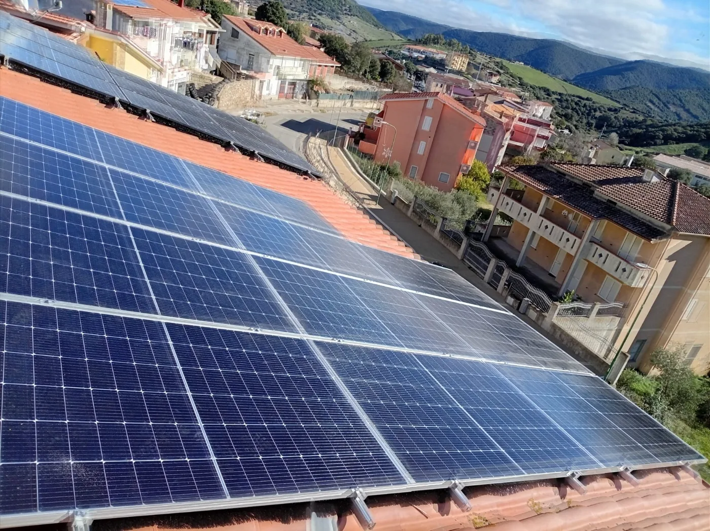 Impianto fotovoltaico realizzato in Sardegna